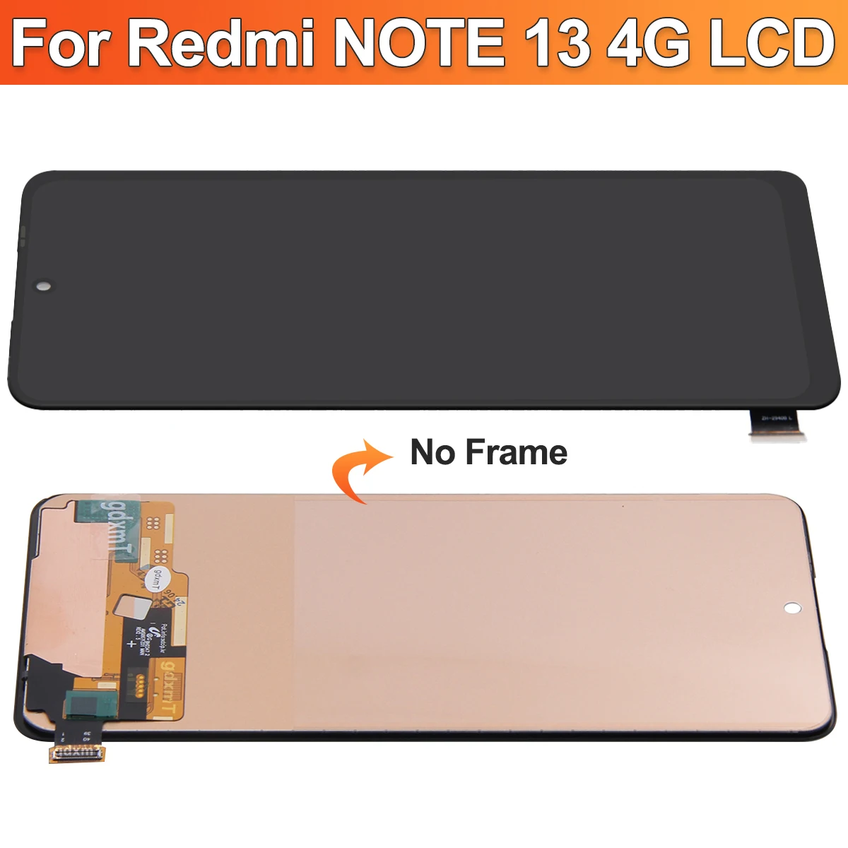 6.67\'\' For Xiaomi Redmi Note 13 4G LCD Display Touch Screen Digitizer Assembly For Redmi Note13 4G 23129RAA4G 23124RA7EO