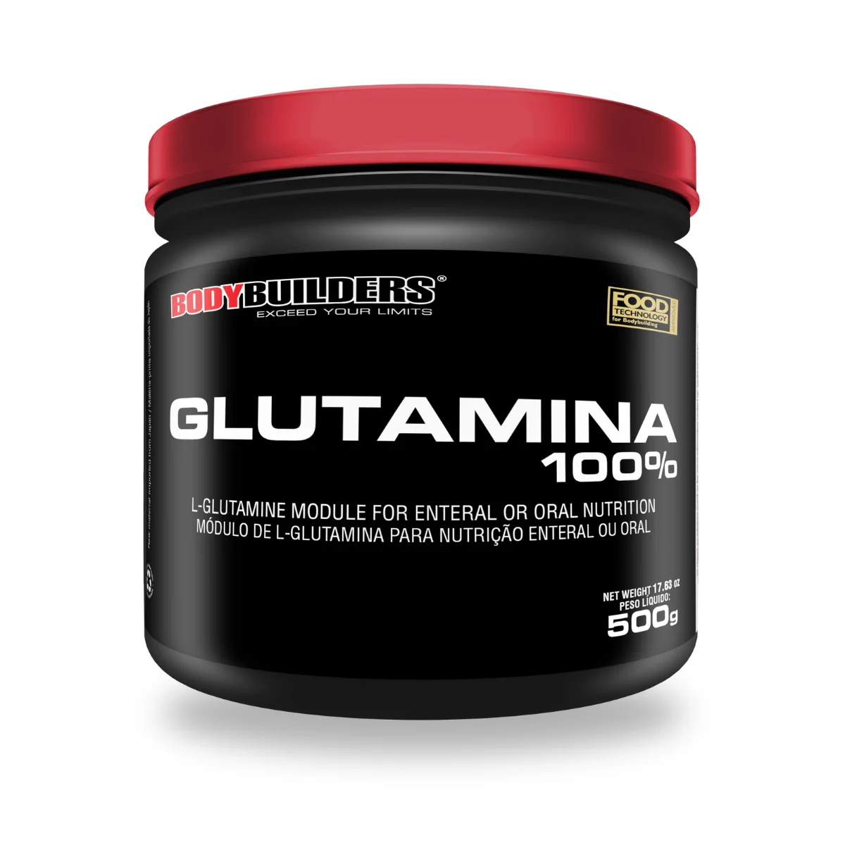 Pure 100% Glutamine 500g - Bodybuilders Supplement for Muscle Recovery and Immunity Increasing