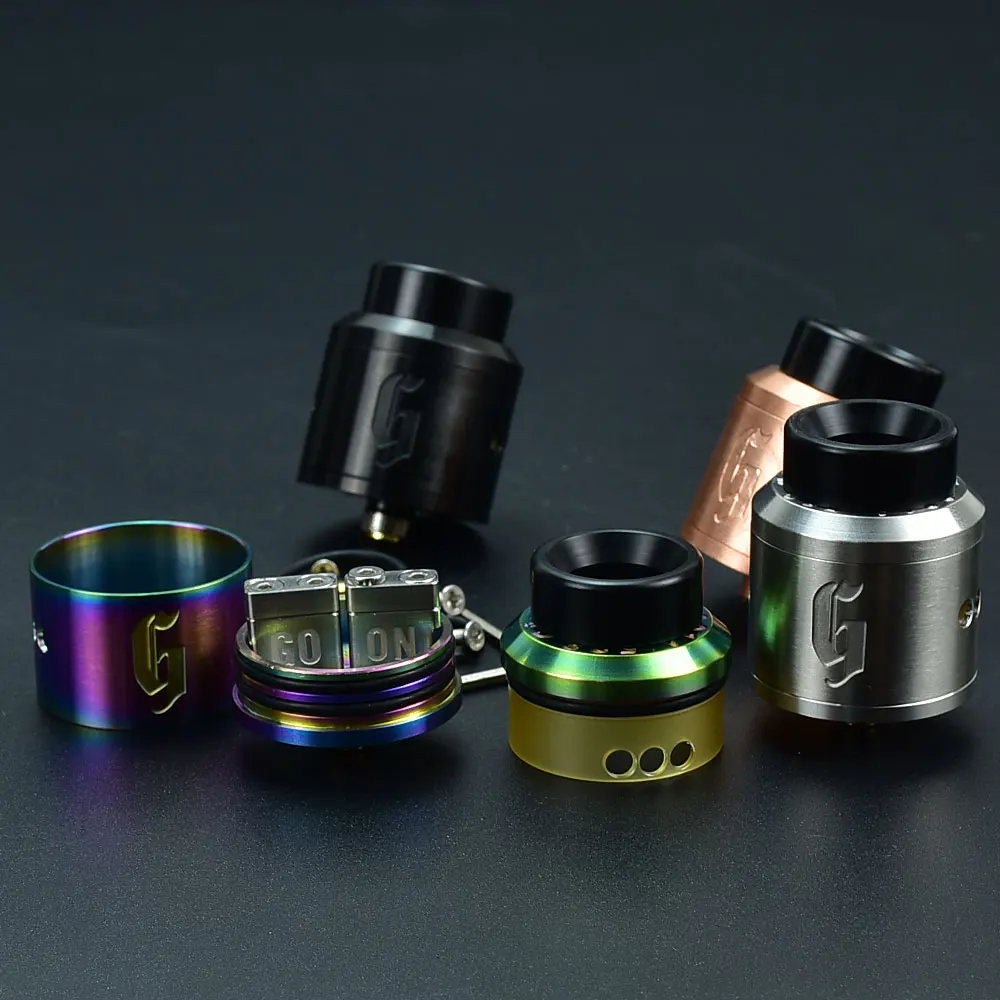 Goon 25 Rda Rebuildable Druipend 25Mm Rda Tank Druppelaar Tank Verstuiver Single Coils Dual Coils Rebuildable Tank Met Bf pin