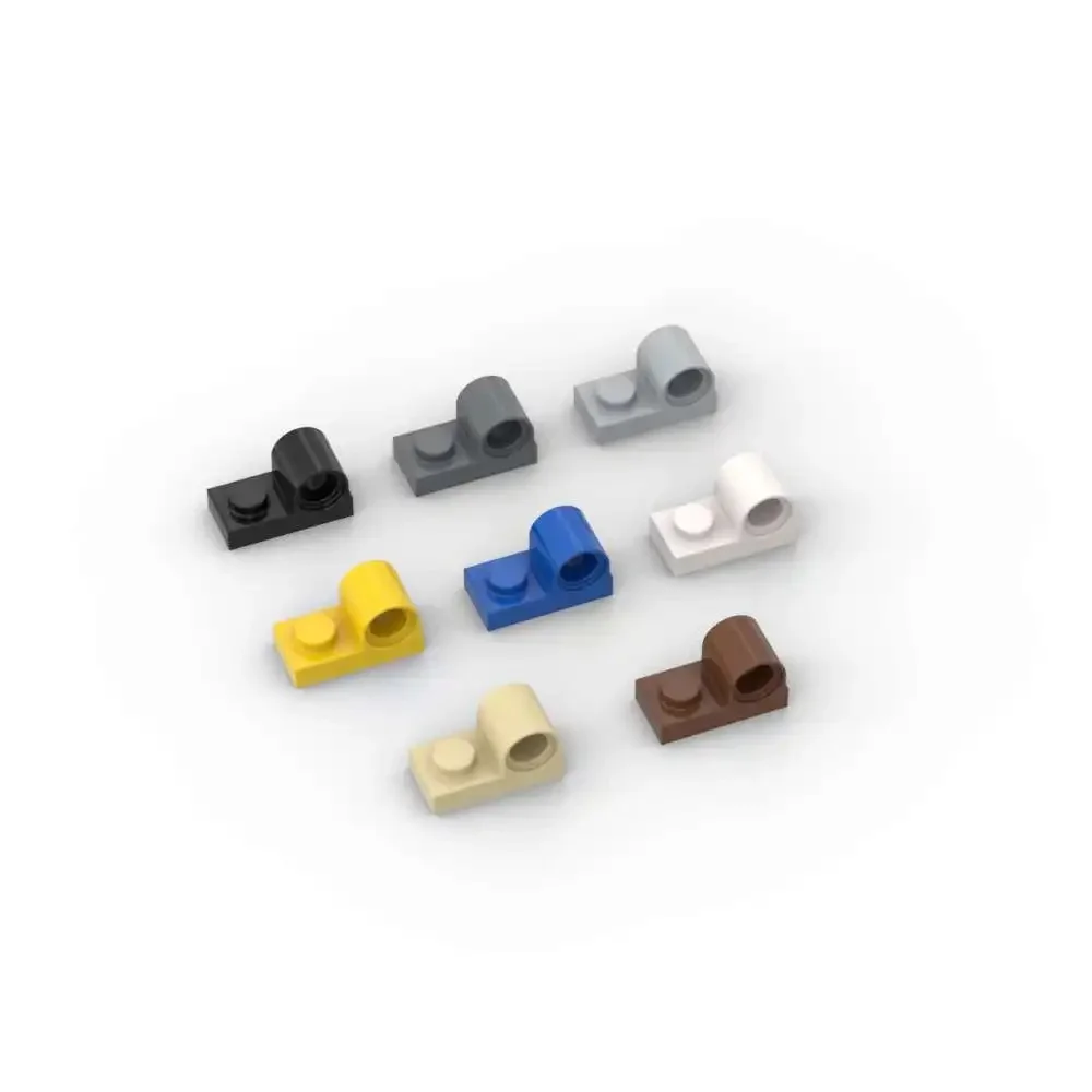 MOC 10 pièces 11458 modifié 1x2 avec trou de broche bloc de construction Kit plaque briques particules idée jouet éducatif enfants cadeaux d'anniversaire