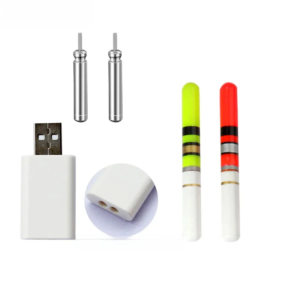 LED CR322 Wiederaufladbare Licht Stick Stange Leuchtende 3V Lithium-Batterie USB Ladung Angeln Float Tackle Nacht Helle Leuchtstofflampe