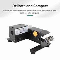 Mini Belt Sander Electric Bench Grinder Sanding Machine 7 Speed Small Grinder Sharpener Polisher Machine for Woodworking