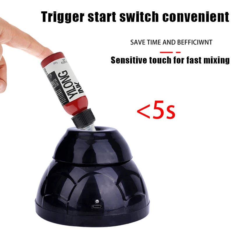 Wireless Electric Tattoo Ink Pigment Mixer Stirrer Stir quickly Nail Glue Polish Liquid Shaker Machine Tattoo Accessories