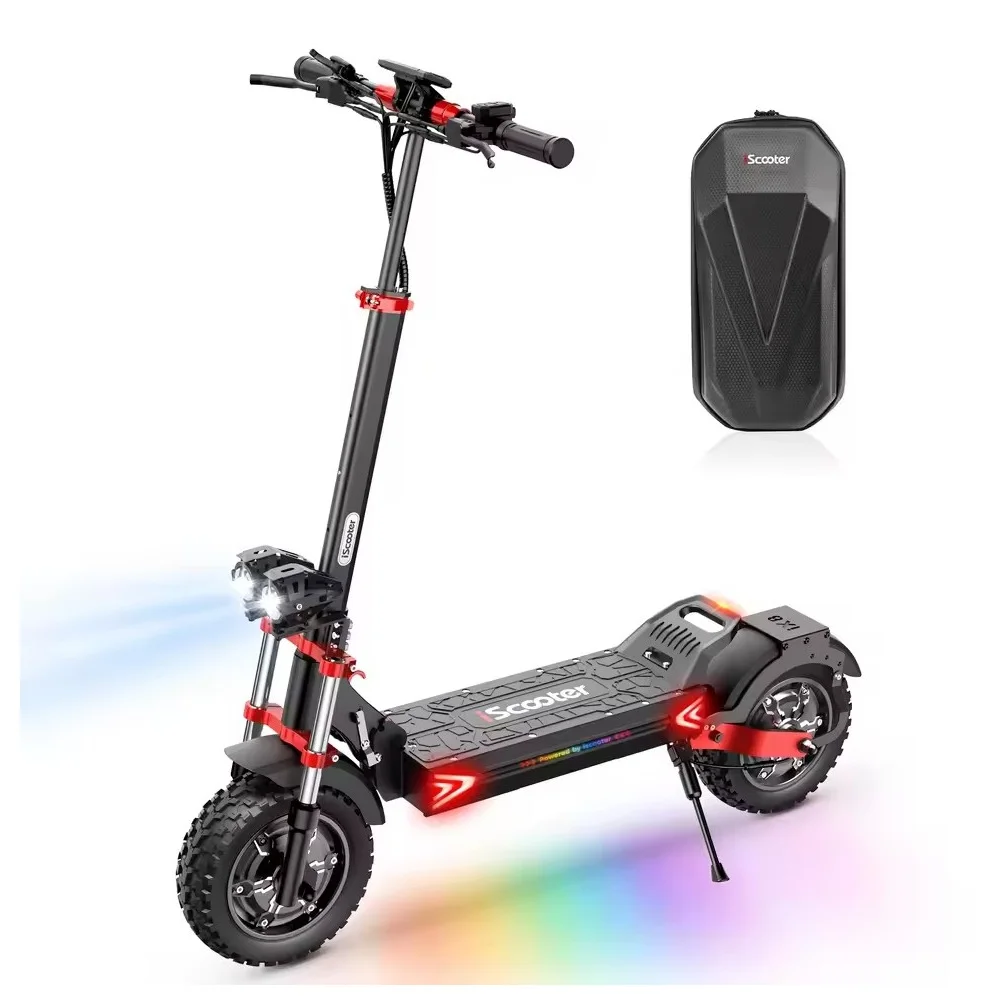 iX8 Electric Scooter 2400W 20Ah Scooter Dual Motor 12inch Anti-skid Off Road Pneumatic Tire 70km Range 60km/h eScooter