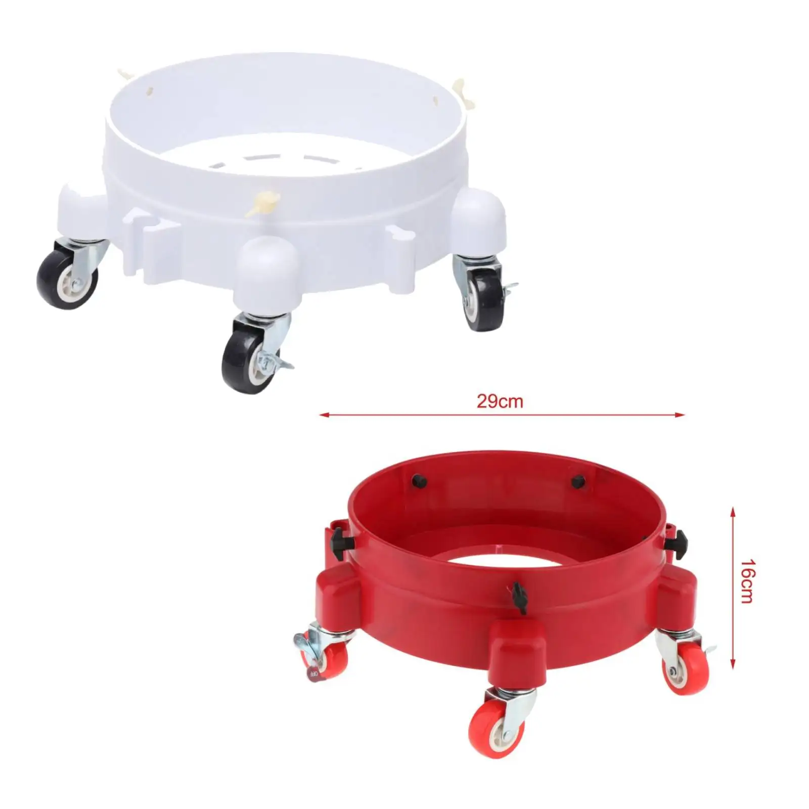 Rolling Bucket Dolly Car Wash Bucket Dolly Wheeled Bucket & Flower pot Base Swivel Caster Holder washing bucket cart Pail Stand