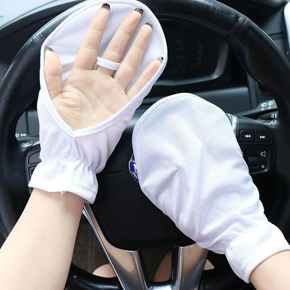 AliExpress NONE Summer UV Protection Sunscreen Gloves Breathable Thin Women Lady Gloves Outdoor Sports Cycling Gloves Sleeve Glove Summer