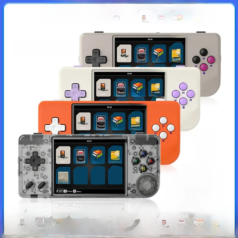 ANBERNIC RG28XX Handheld-Spielekonsole 2,83 Zoll IPS-Bildschirm Linux Retro-Video-Gaming-Konsole 3100 mAh Akku 5000 Spiele unterstützen H-DMI