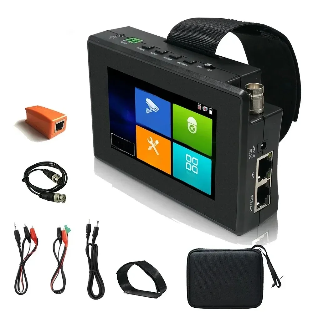 IPC1800plus 1080P 5-IN-1 TVI AHD CVI analogowy CCTV IP Tester kamery wbudowany akumulator Tester bezpieczeństwa Monitor wideo Test Audio PTZ — zdjęcie 2