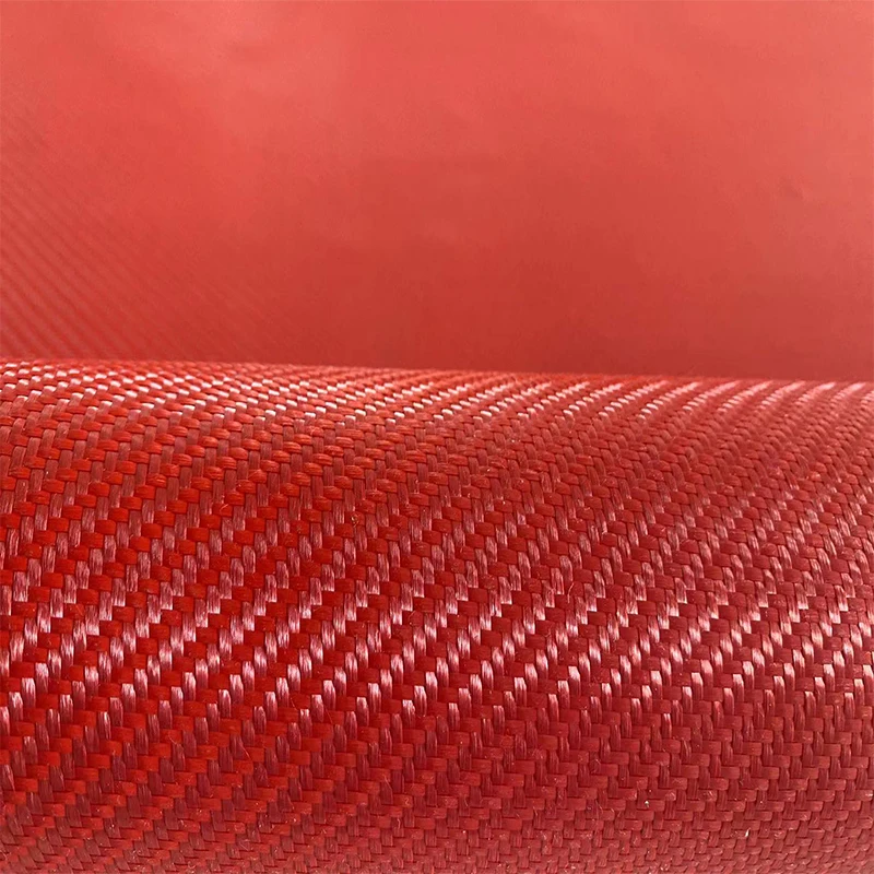 Kafu KFA240H red Kevlar fabric 1500D 240g aramid fiber cloth DIY interior decoration fabric for automobile and motorcycle