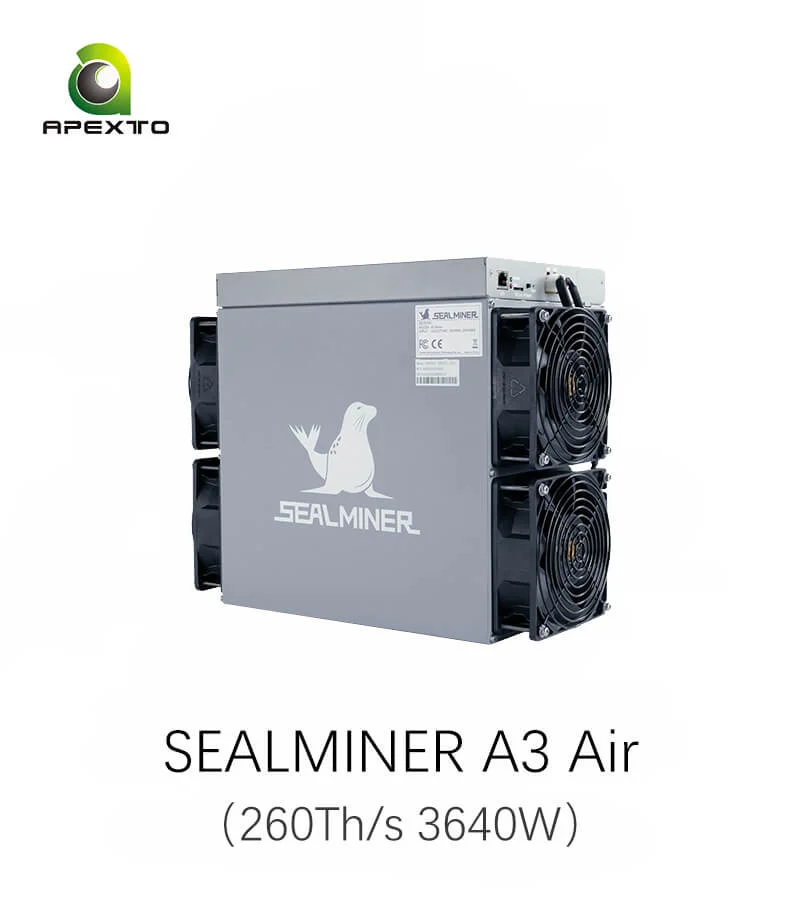 

2025 Bitdeer SEALMINER A3 Air 260TH/s 3640W Bitcoin Miner