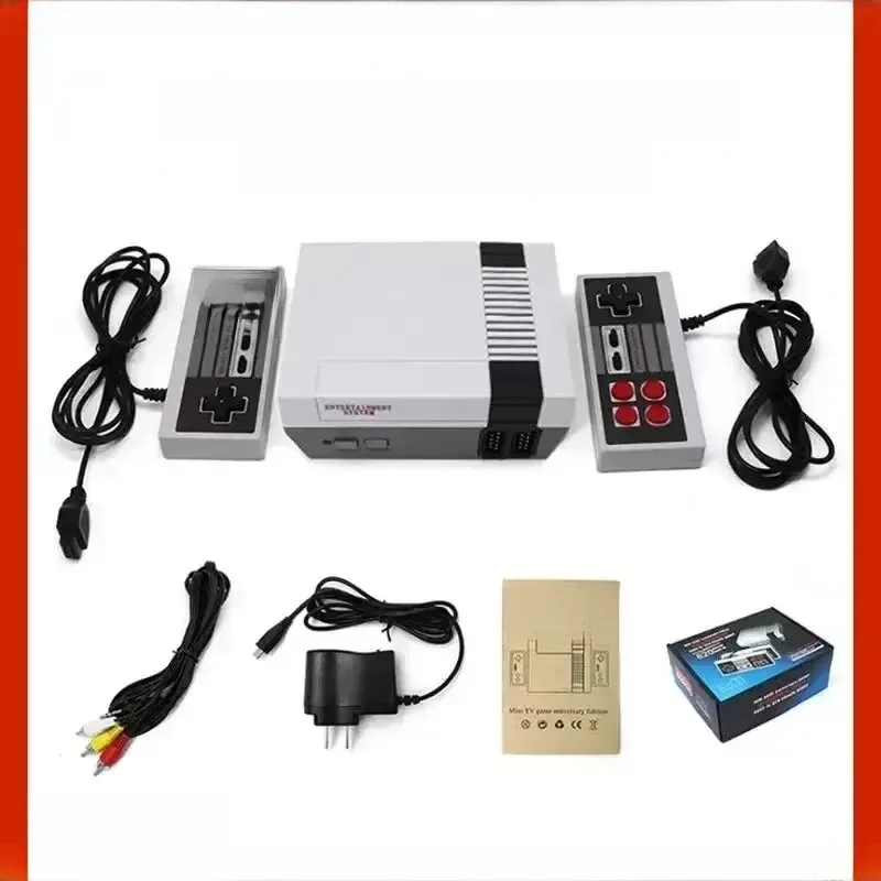 Mini TV Handheld Família Recreação Video Game Console, Saída AV, Retro, Built-in 620 Jogos