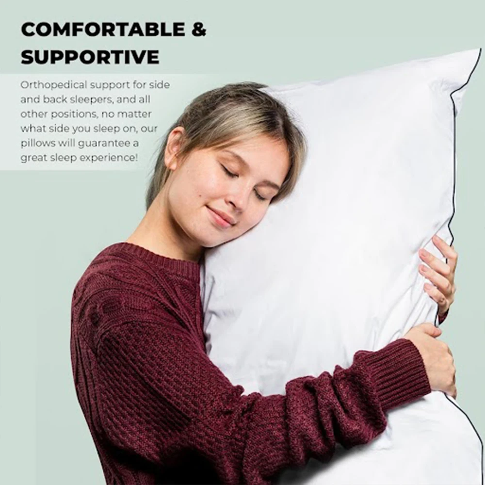 DAKIMAKURA-Oreiller long en coton, 150x50cm, rembourrage intérieur, coussin rectangulaire, sommeil, insertion intérieure en duvet