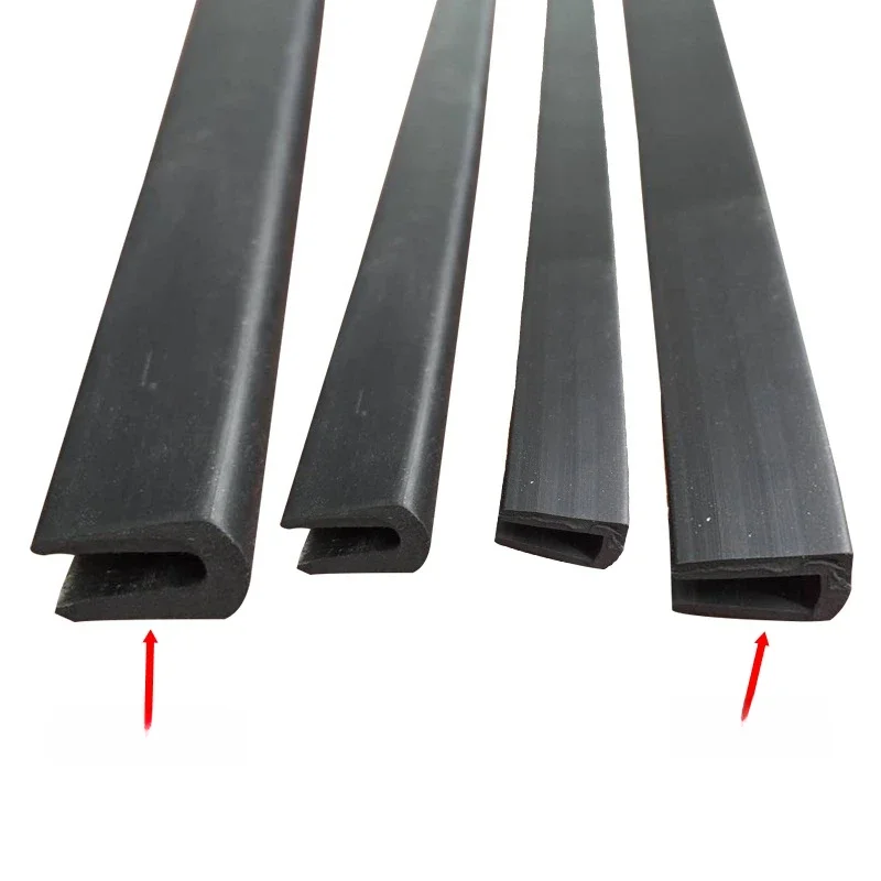 Plaque de protection de bande de caoutchouc en forme de U, carte d'étanchéité mécanique, bancs de bord de verre, panneau de bois en métal de verre, 1 m, 2 m, 3 m, 5m