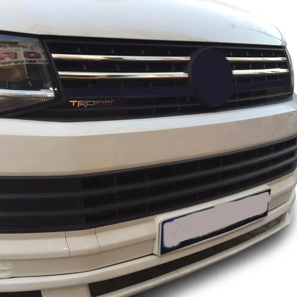 For VW T6 Transporter Chrome Front Grille 4 Pcs 2015-2019 Models Stainless Steel. A+ Quality. Automotive Modify Car Styling