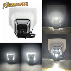 For Husqvarna 701 Led Headlight Plate Supermoto TE TC FE FC 125 To 500 2016-2023 Headlamp Dirt Bike Enduro Motocross Moto Tuning