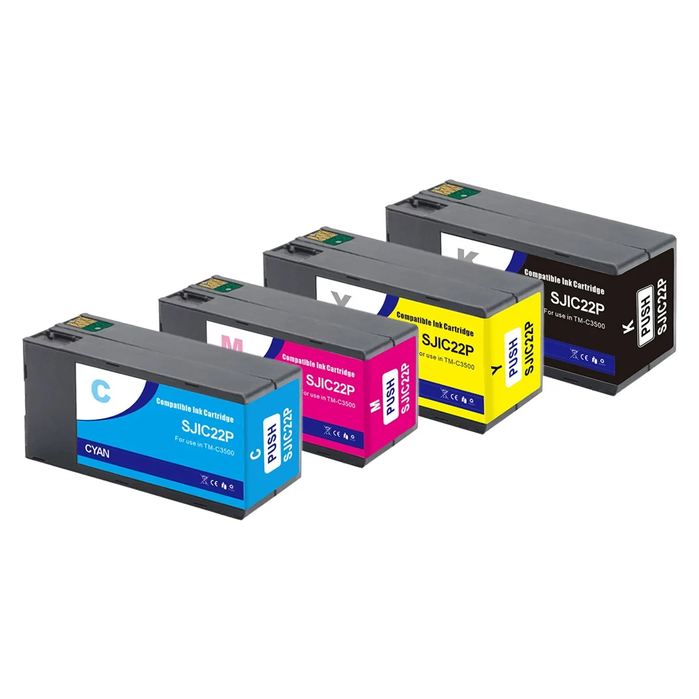SJIC22P SJIC22 Premium Color Compatible Inkjet Ink Cartridge for Epson TM-C3500 C3500 Printer