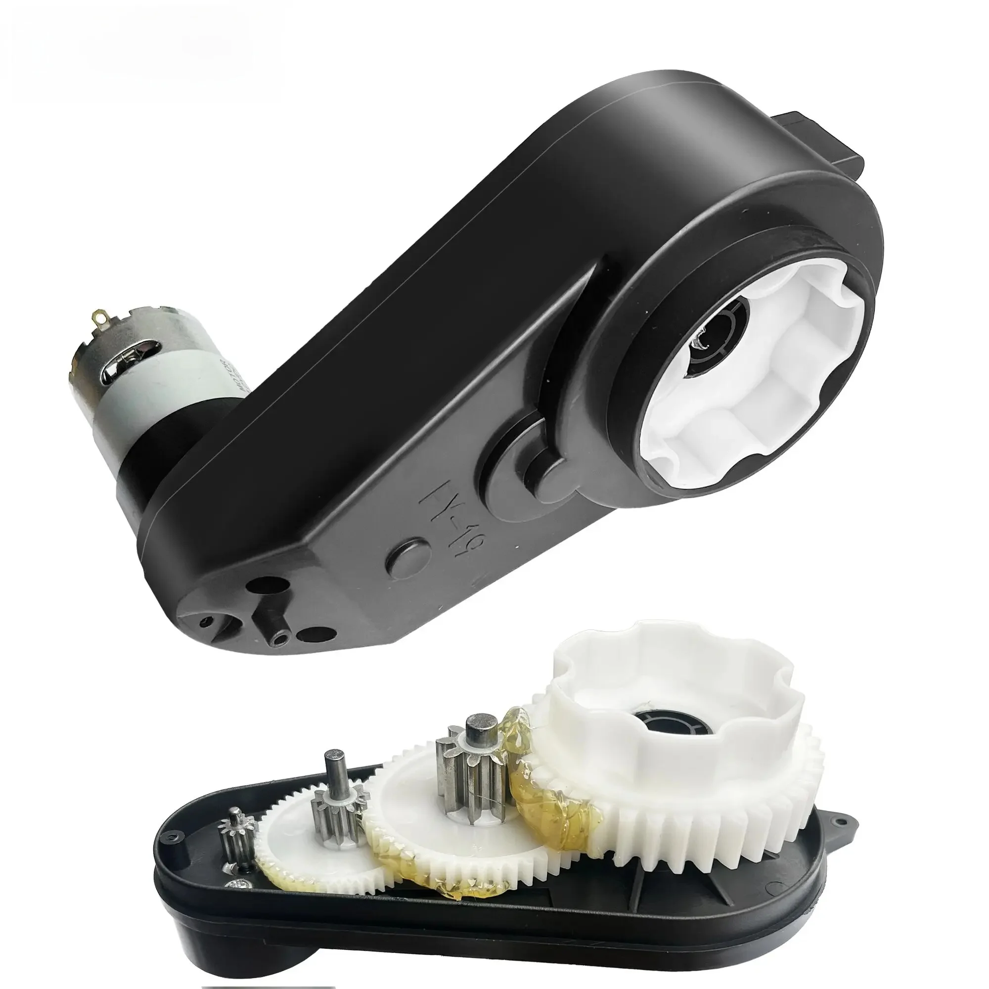 6V 12V 24V RS550 RS570 RS555 Szybki elektryczny samochód dla dzieci z przekładnią silnikową i reduktorem z metalową przekładnią (12V550 15000RPM) — Zdjęcie 2 z 2