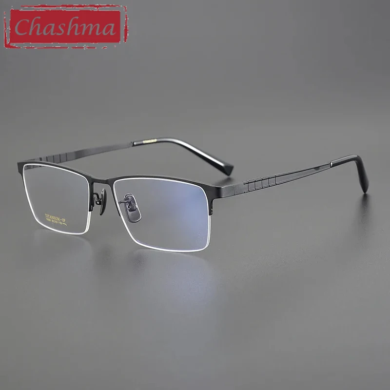 

Chashma Prescription Glasses Men Titanium Top Quality Eyeglasses Frames For Progressive Recipe lenses Myopia Reading Spectacles