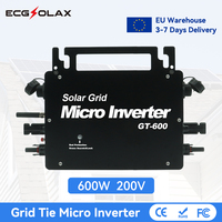 ECGSOLAX 600W Micro Solar Inverter With WiFI Grid Tie Pure Sine Wave Inverter MPPT Operating 20-50V Output 220V Micro Inverter