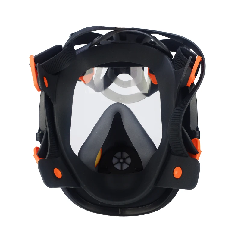 XYEHS Full Face Gas Dust Mask Respirator (Mask Only), Anti-Fog Polycarbonate Visor Facepiece Protector Super Wide  Clear Vision