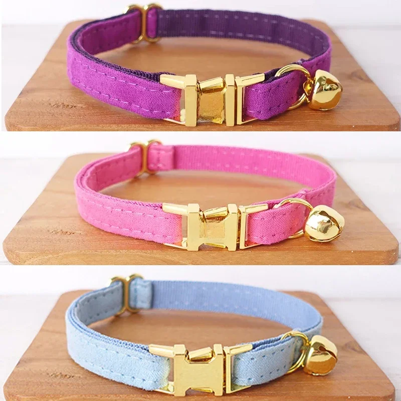 Collier personnalisé avec cloche pour animal de compagnie, collier gravé pour chat, collier pour chiot, collier pour petit chien, étiquette d'identification avec nom, chaton