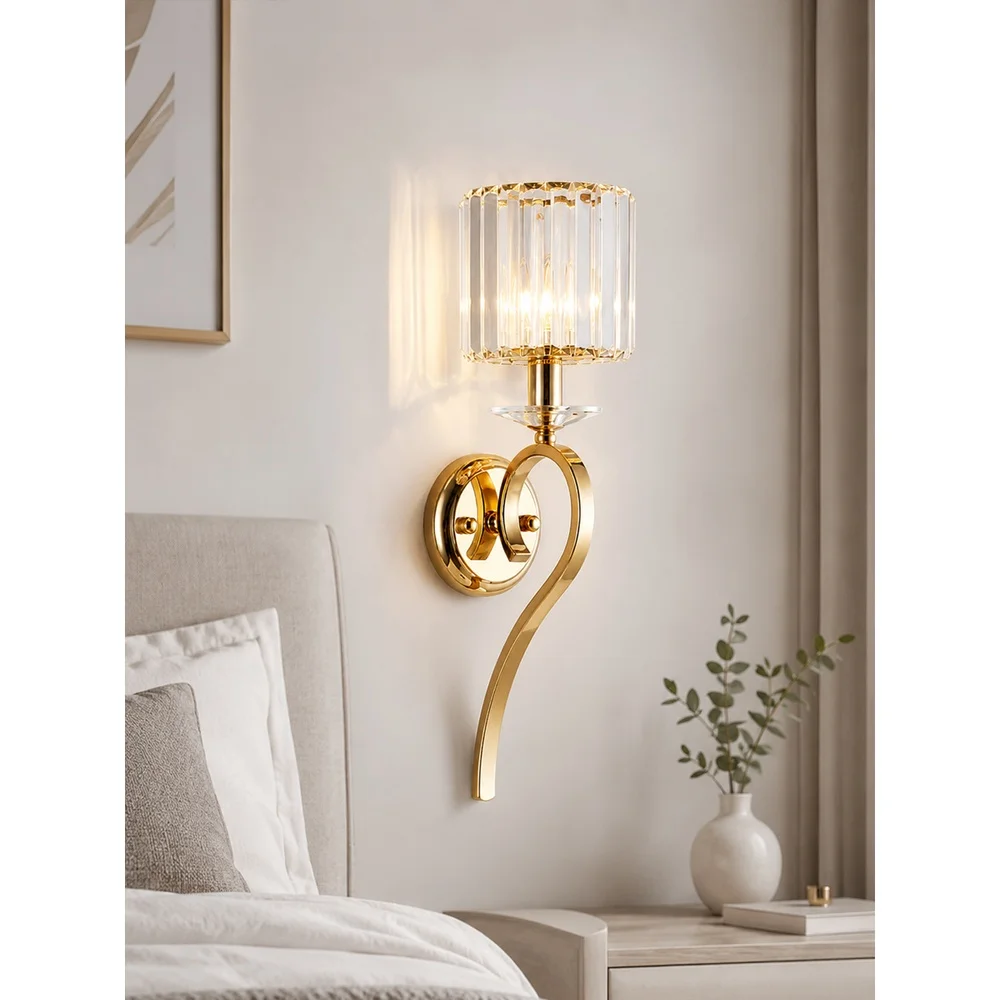 

Nordic Luxury Crystal Wall Lamp, Modern Decorative Wall Light