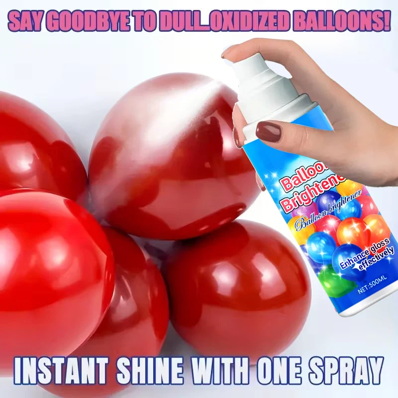 

Latex Balloon Shiny Spray, Durable, Non Oxidizing, Enhanced Gloss, Textured Atmosphere, Spray Tire/Plastic Universal