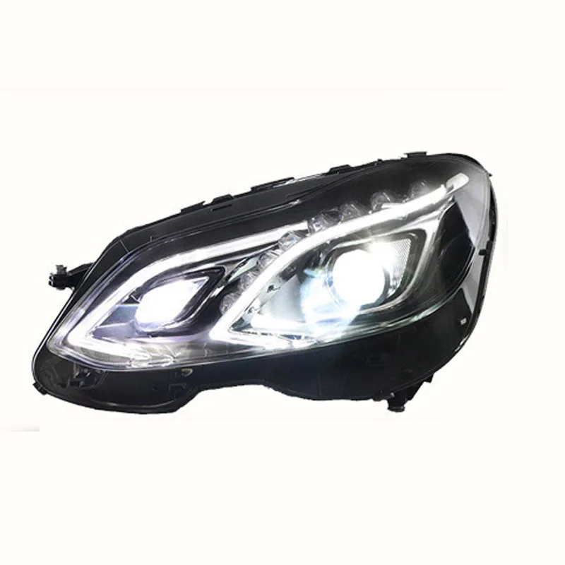 Front Lamp For Benz W212 E200 E260 2014-2015 LED Headlight Turn Signal Dynamic Streamer Lens High Beam Daytime Running Lights