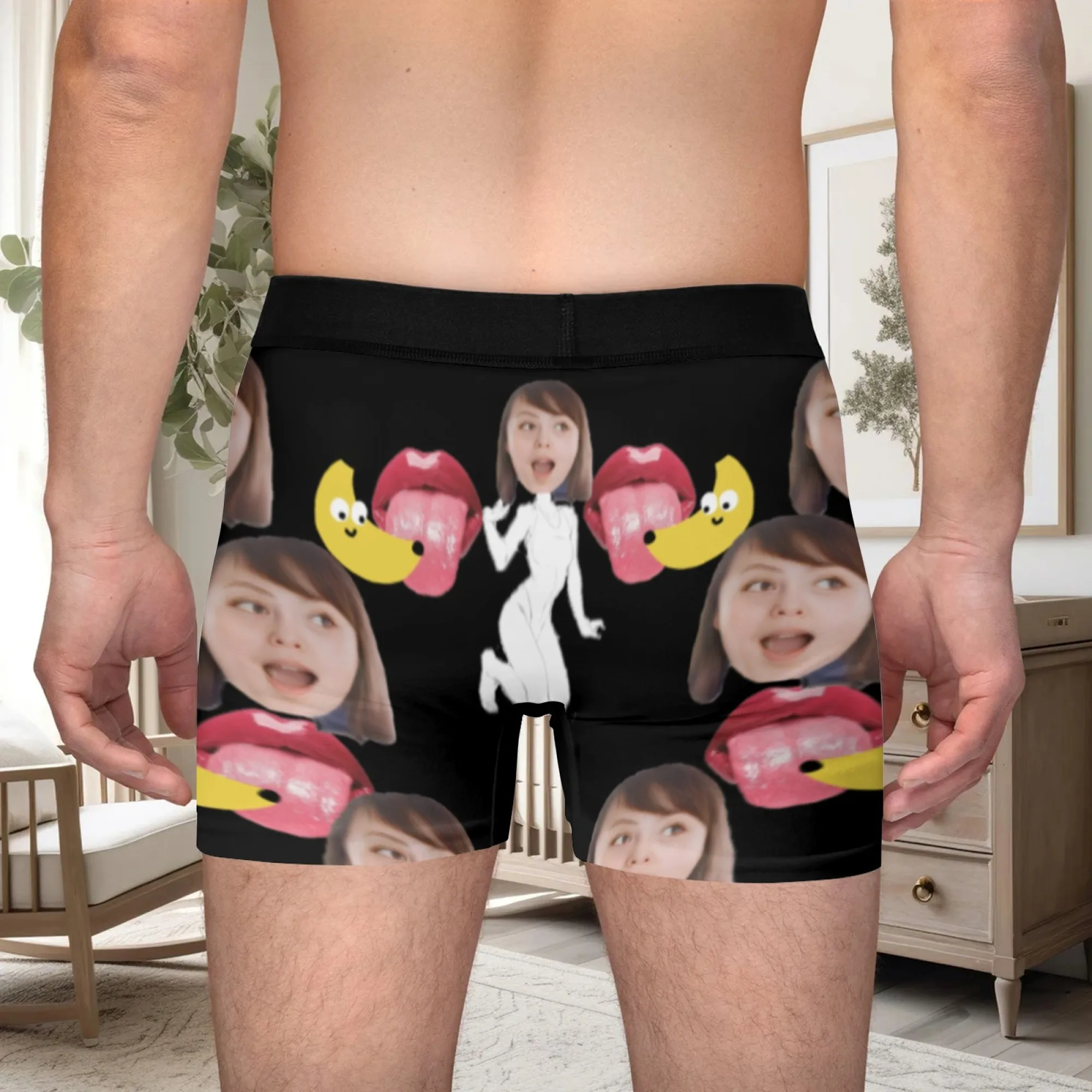 Personalized Face Photo Underwear Custom Boxer Briefs Custom Men Valentine's Day Gift For Husband Anniversary Gift for Dad