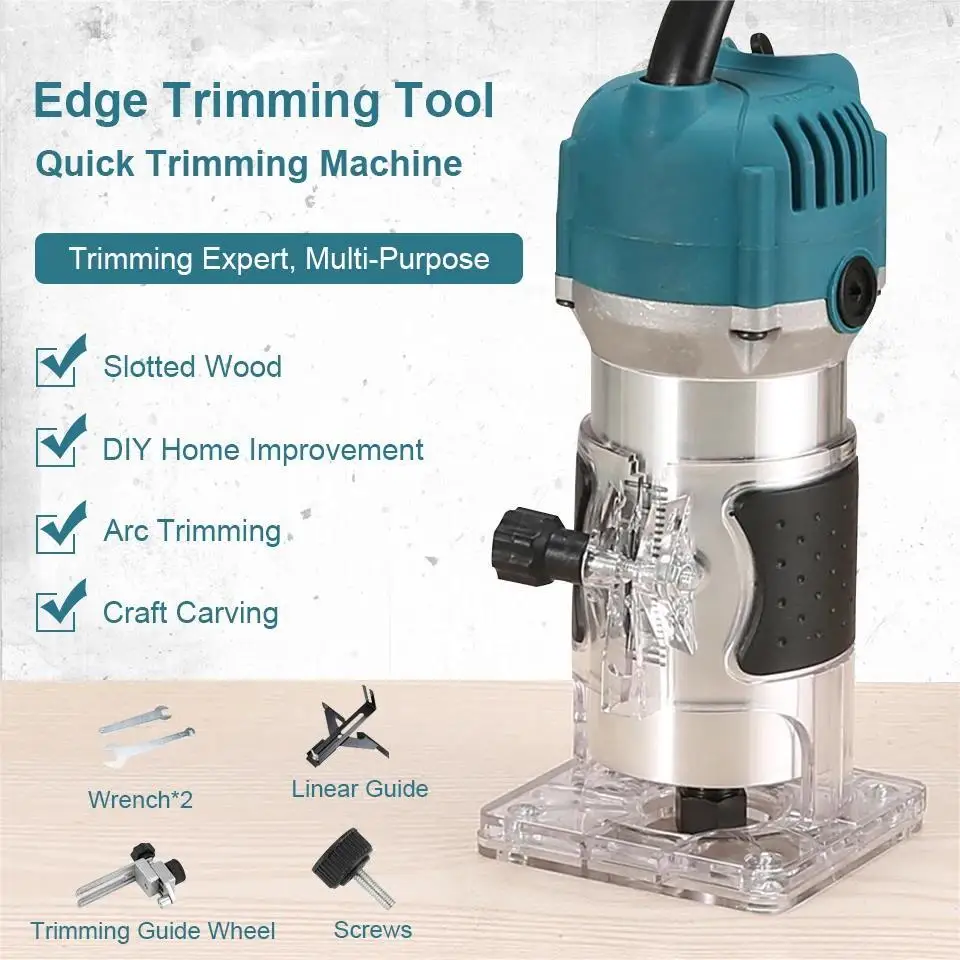 800W 30000RPM Elektrische Fräsmaschine 1/4 Zoll Holzbearbeitungs-Fräser Handkantenfräser für Heimwerker – Detail 19
