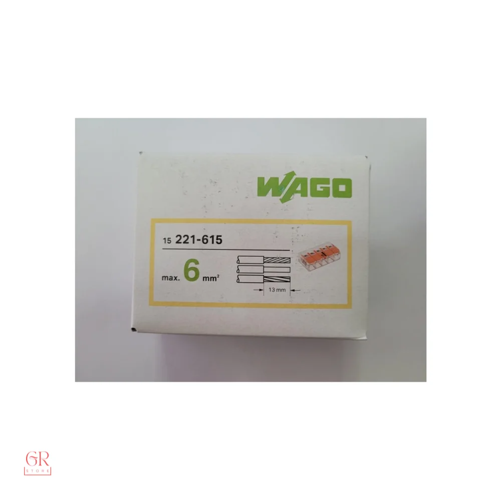 Wago 221-615 5 Pins, Junction Box and Multi-Purpose Terminal Blocks 6 MM (10 pcs.)