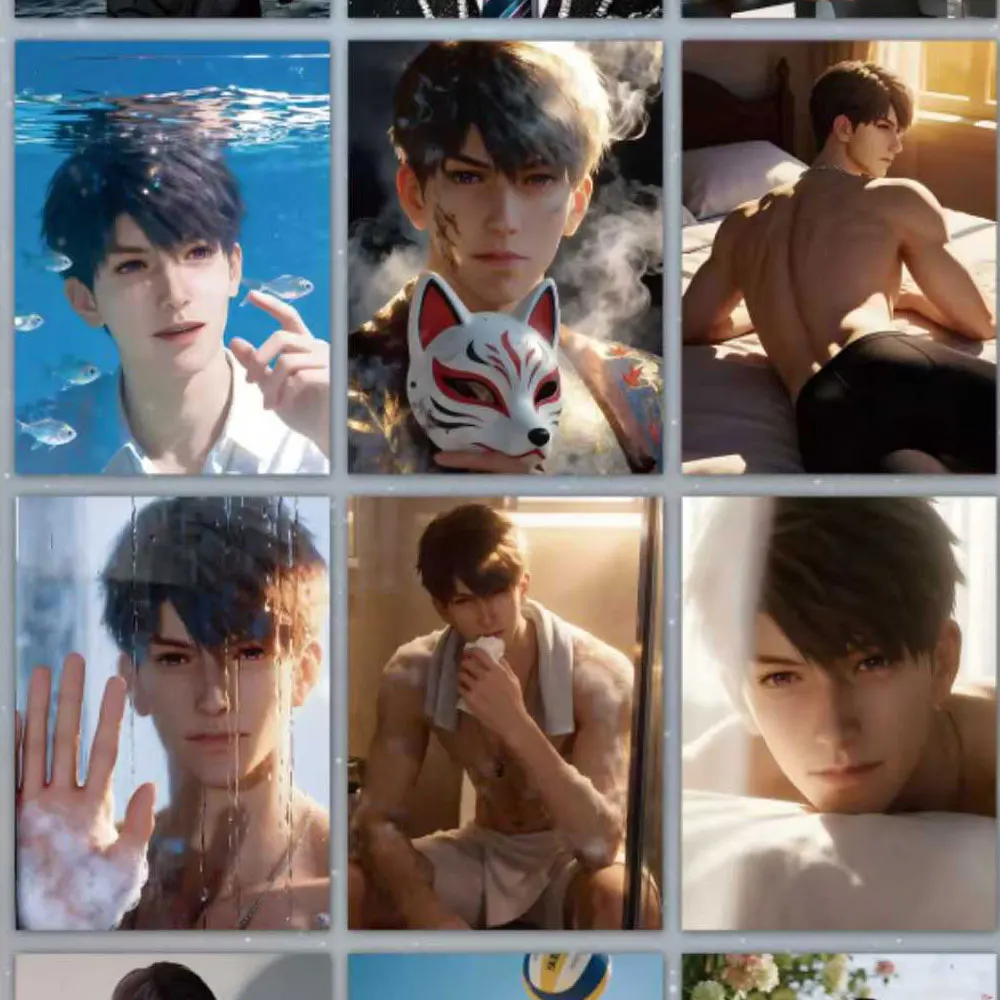 الحب والمساحة العميقة بطاقات جمع لقاء جميلة كول وينشوانغ 300 زائد تصاميم 63x88 مللي متر أنيمي أوتومي لعبة قسط