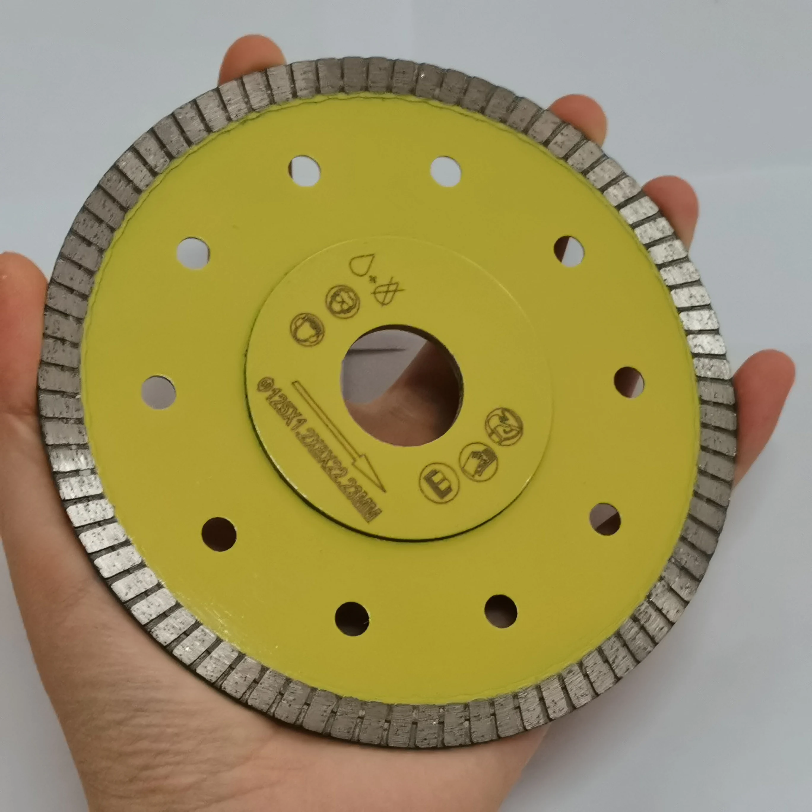 125mm Flange Diamond Cutting Blades Tool Turbo Segmented Stone 5 Inch Diamond Grinding Cutting Discs for Granite Sandstone