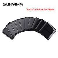 SUNYIMA 10PCS Polycrystalline Solar Drip Panels 2V 50*50 High Effective Solar Cells Charger For Outdoor DIY Mini Accessories