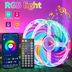 Światła Led 5V Usb do pokoju 5050 Led Strip Wifi Bluetooth taśma Rgb 20 metrów lodowy sznurek Led na ścianę