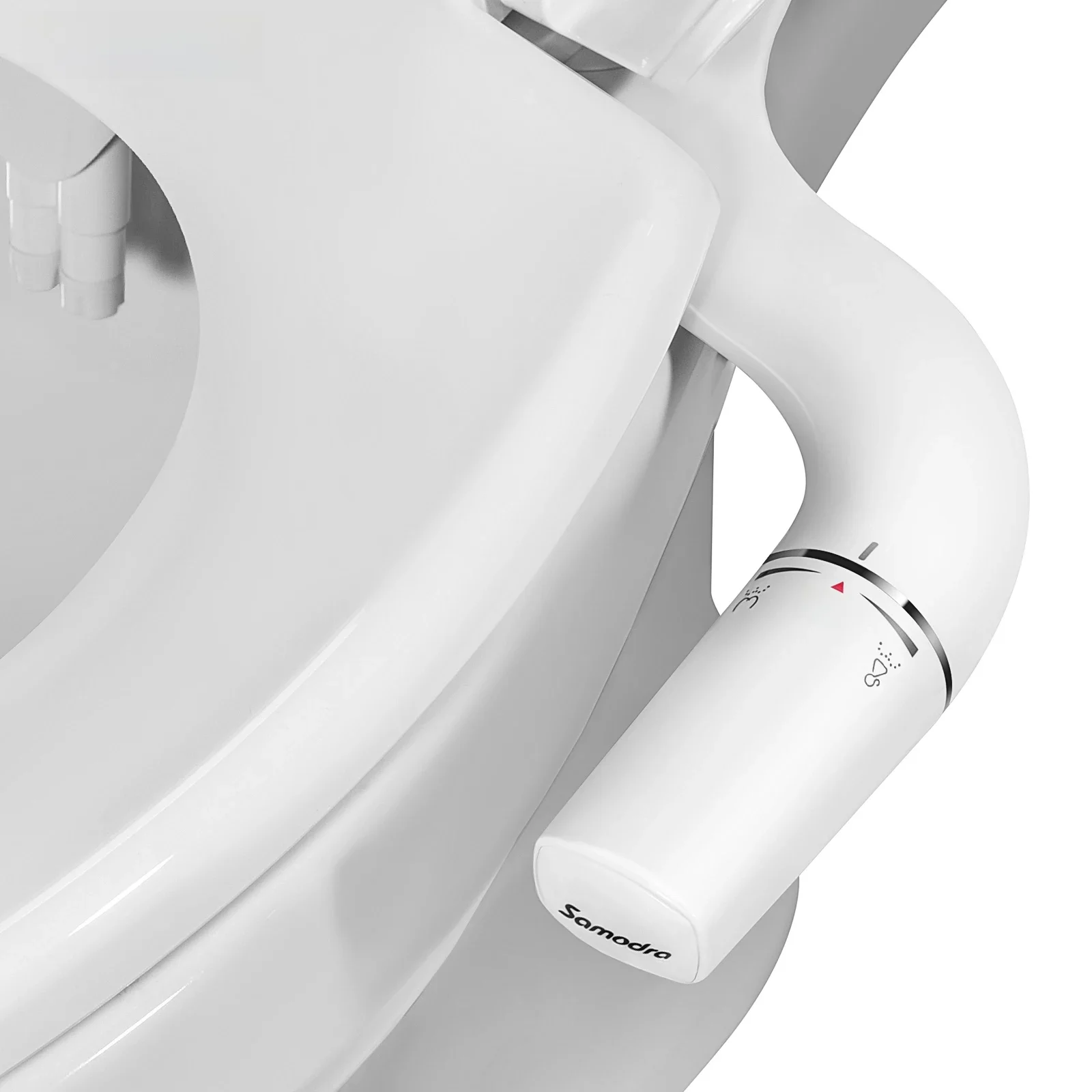 SAMODRA Rechts/Links Hand Toitet Bidet Sproeier Niet-elektrische Dual Nozzle Bidet Toiletbril Hygiënische Douche Voor Badkamer accessoires - afbeelding 2