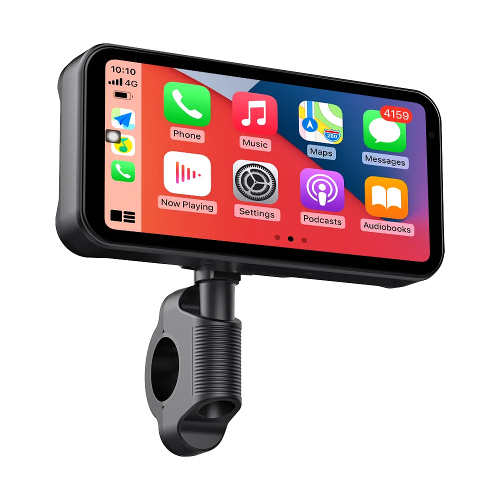 MEKEDE 6,25 zoll Tragbare Motorrad Navigation IP67 Wasserdichte Drahtlose Carplay Android Auto BT TF DVR Stick Recorder Moto Monit – Detail 17