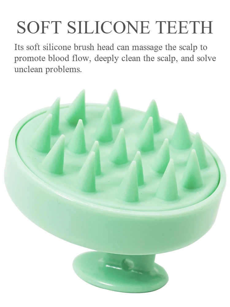 Handheld Silicone Head Wash Clean Care Hair Root Itching Scalp Massage Comb Shower Brush Bath Spa Anti-Dandruff Shampoo image 4