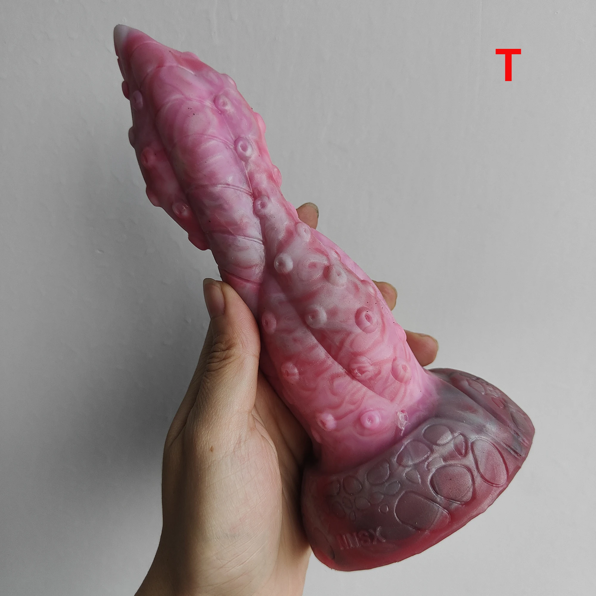 FAAK Limited Edition Butt Plug Twist Octopus Leg Design dildo Slilicone Anal Sex Toys With Suction Diy Color Erotic Products