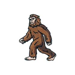 Bigfoot Embroidery Cool Punk Patches Sasquatch Iron on for Clothes Custom Patch Applique Sewing Badge High Quality Animal Badge