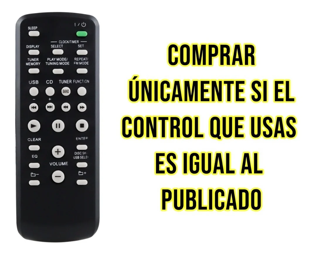 Control Remoto Compatible Con Sony Audio Minicomponentes Genezi