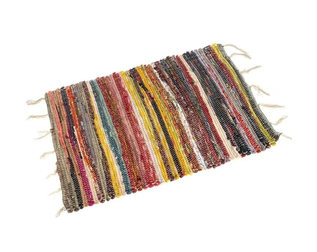 Jarapa carpet pack x2 multicolor cotton 60x90 cm