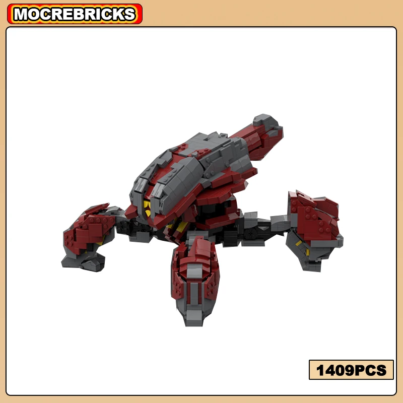 Game Collection MOC Large Mechanical Beast Banished Locust Building Block Battle Machine Model Assembly Bricks Toy Kid Gifts