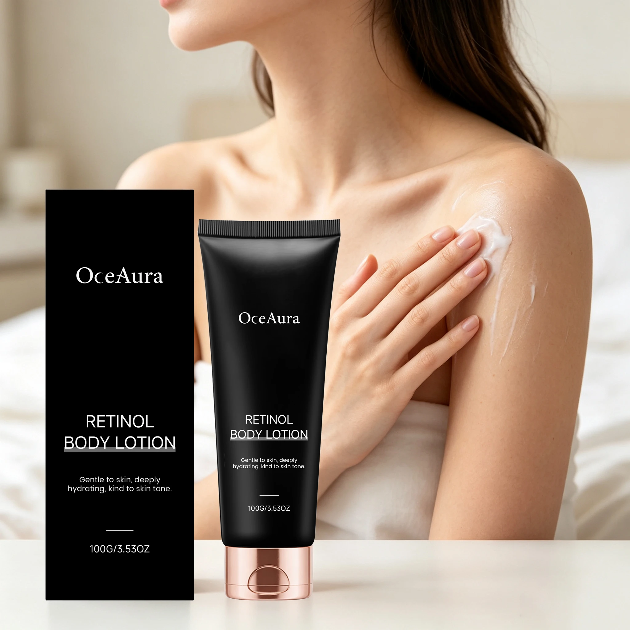 100G Retinol Body Cream Gentle Nourishing Skin Enhance Smoothness Non-sticky Deep Moisturizing Improve Skin Texture Glowing Body Lotion