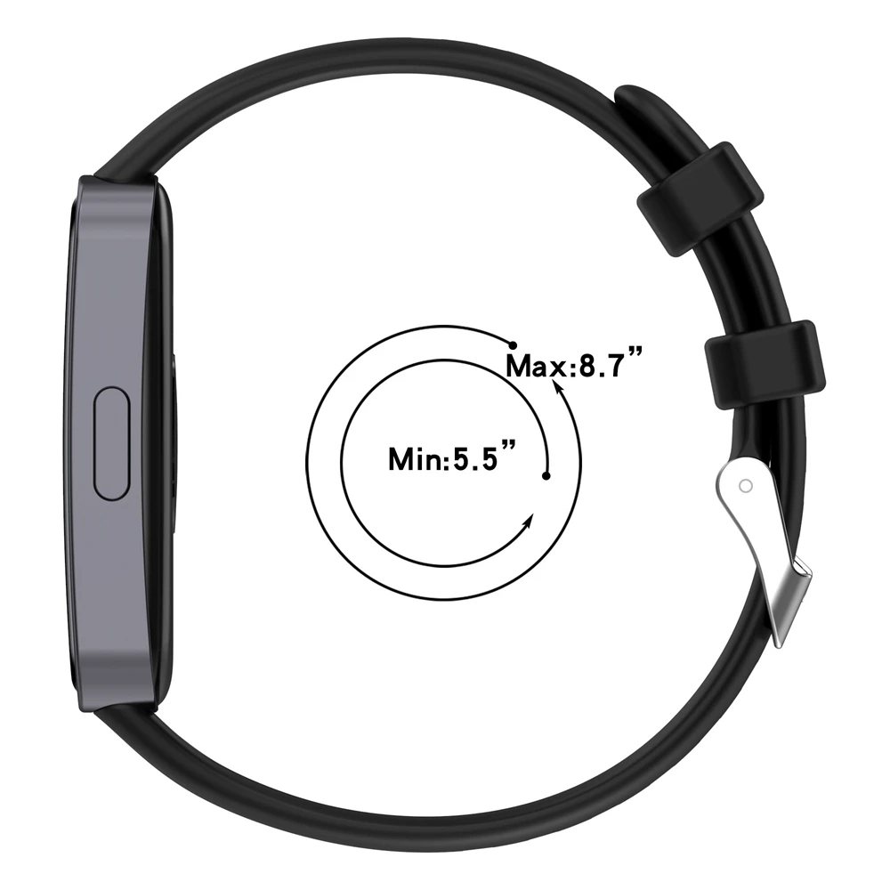Silicone strap For Huawei Band 8 9 8NFC 9NFC smart watch replacement wristband buckle band accessories