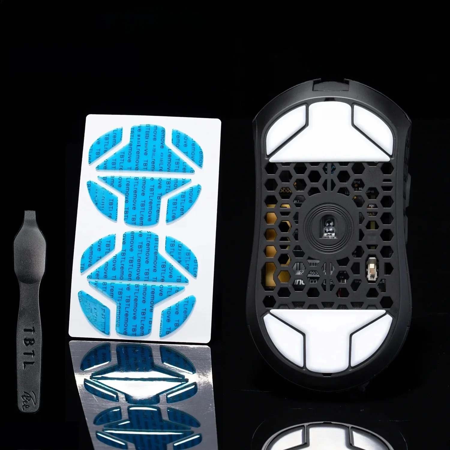 BTL V2 Nóżki myszy Łyżwy do Finalmouse UltralightX ULX S M L Bezprzewodowa krawędź łuku Wymienna naklejka ślizgowa Klej odporny na zalanie — zdjęcie produktu 7