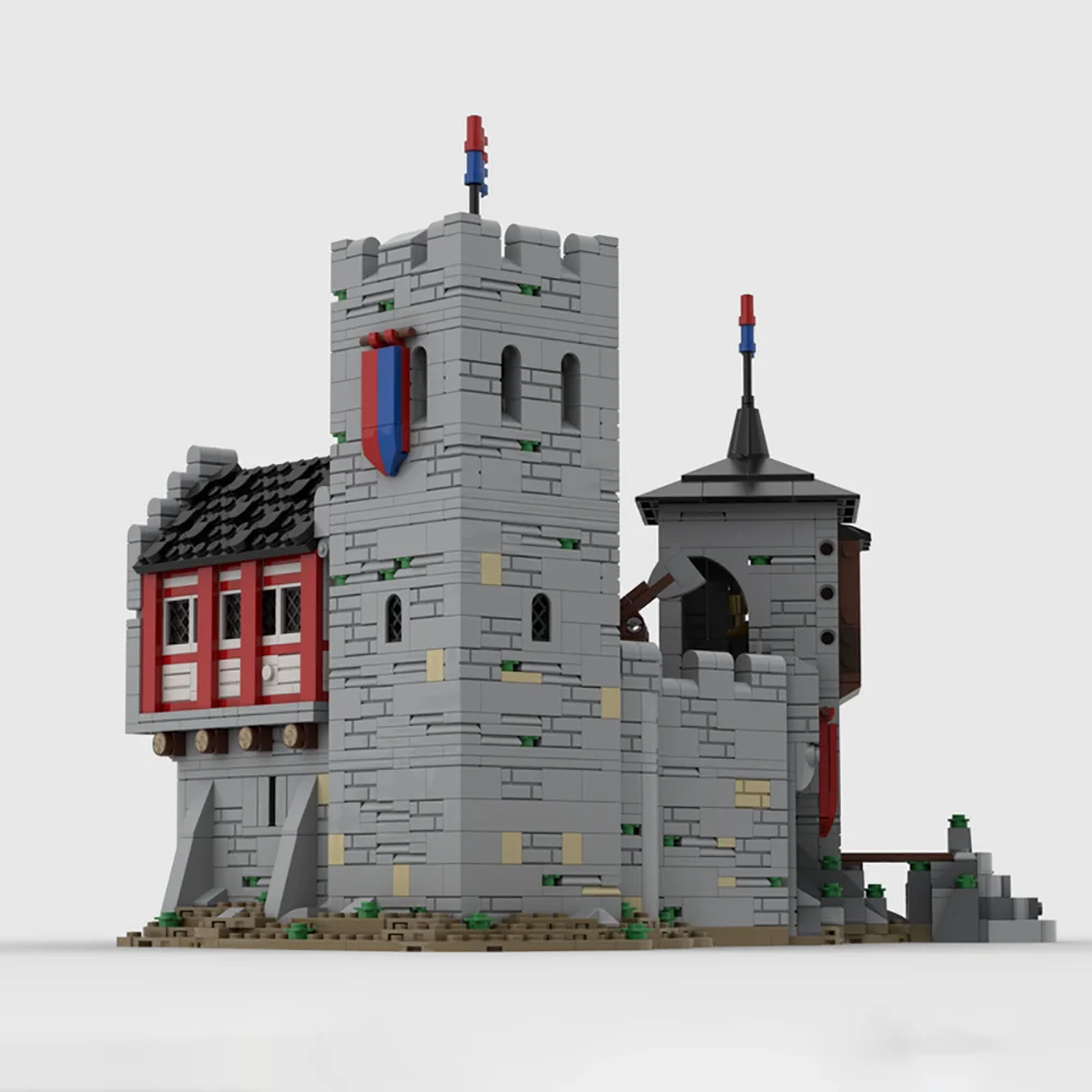 Bloques de construcción MOC para niños, juguete de ladrillos para armar castillo Medieval europeo, ideal para regalo de cumpleaños, ideas creativas, código 2494, piezas