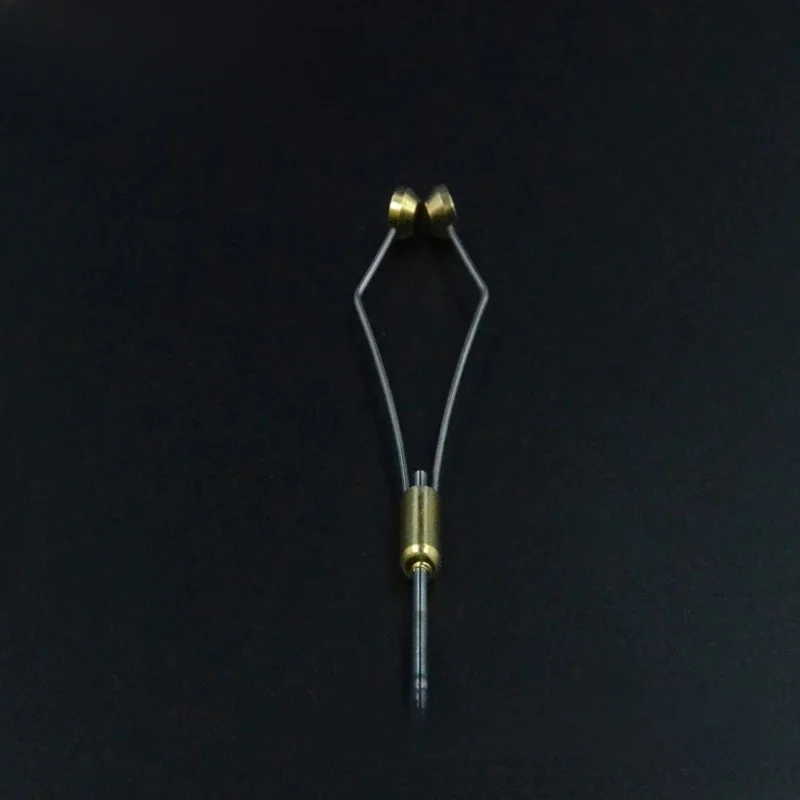 CONTEMPLATOR-Pointe conique en céramique, pieds coniques en acier inoxydable, porte-bobine de montage de mouches, évite de casser le fil, outils de pêche durables, 1 pièce