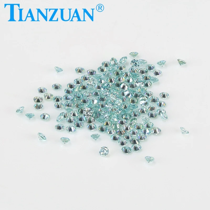 

Loose Moissanite Stone Small Size 0.8mm to 2.9mm Blue color Round Brilliant Cut Loose Beads Jewelry Making DIY Material