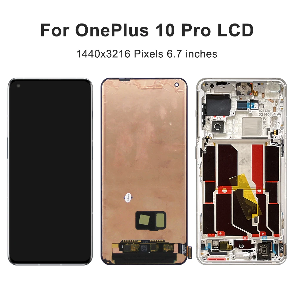 6.7\'\'For OnePlus 10 Pro For  1+10Pro NE2210 NE2211 NE2213 NE2215 LCD Display Touch Screen Digitizer Assembly Replacement